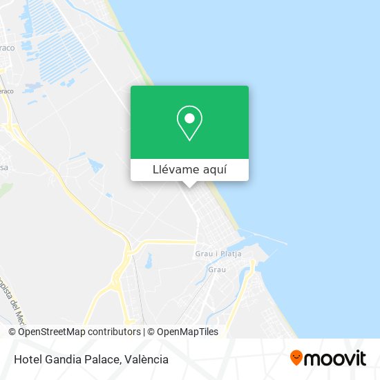 Mapa Hotel Gandia Palace