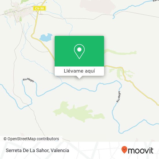 Mapa Serreta De La Sahor