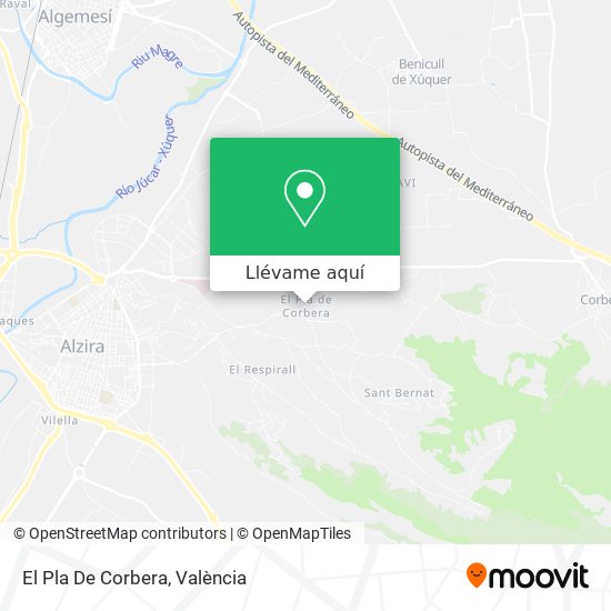 Mapa El Pla De Corbera