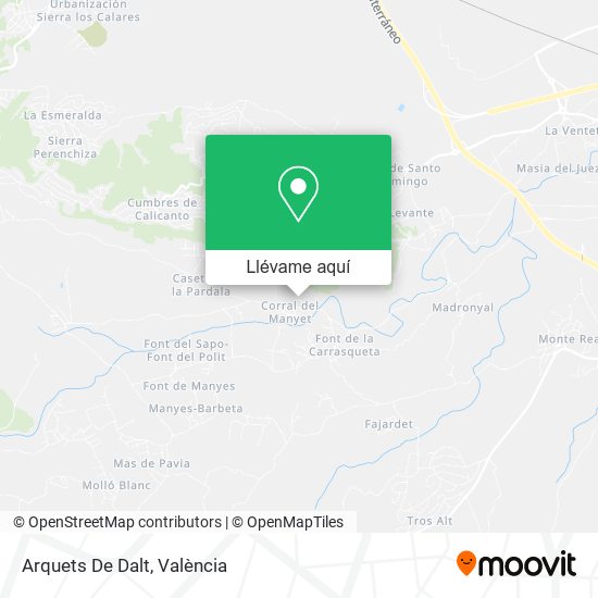Mapa Arquets De Dalt