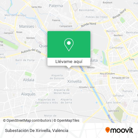 Mapa Subestación De Xirivella