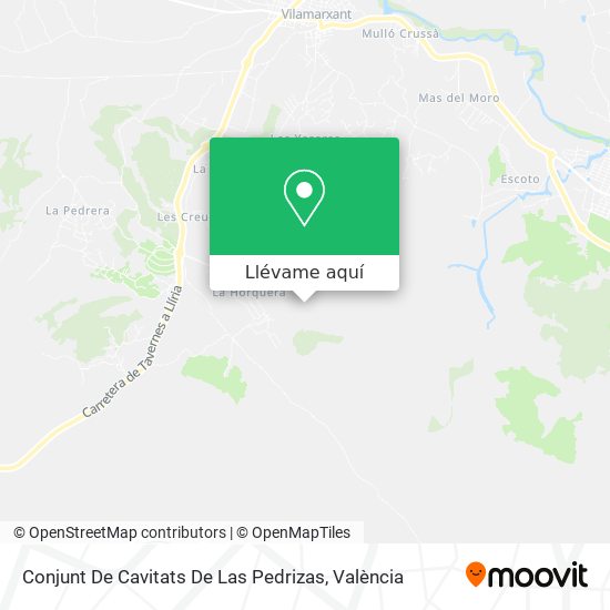 Mapa Conjunt De Cavitats De Las Pedrizas
