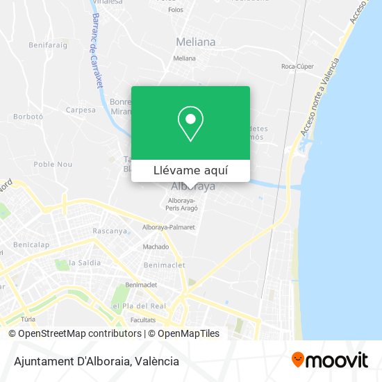 Mapa Ajuntament D'Alboraia