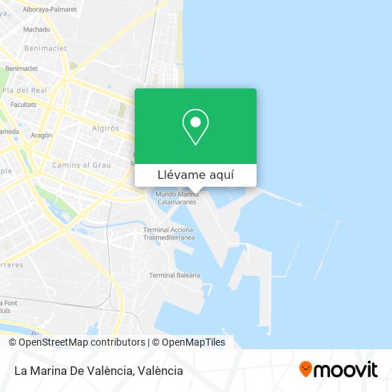 Mapa La Marina De València
