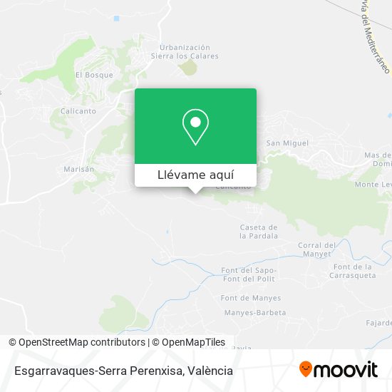 Mapa Esgarravaques-Serra Perenxisa