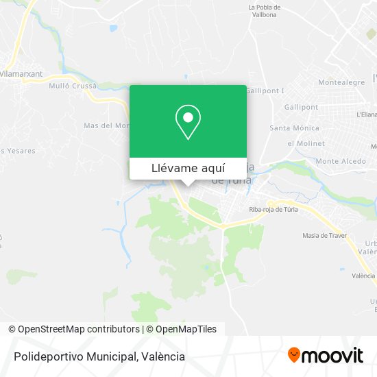 Mapa Polideportivo Municipal