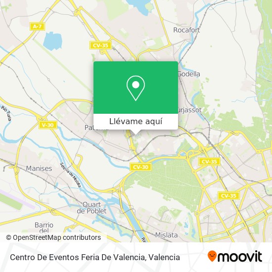 Mapa Centro De Eventos Feria De Valencia