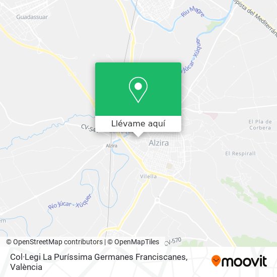 Mapa Col·Legi La Puríssima Germanes Franciscanes