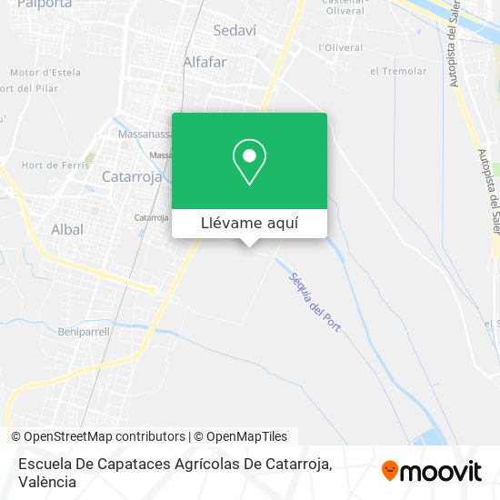 Mapa Escuela De Capataces Agrícolas De Catarroja