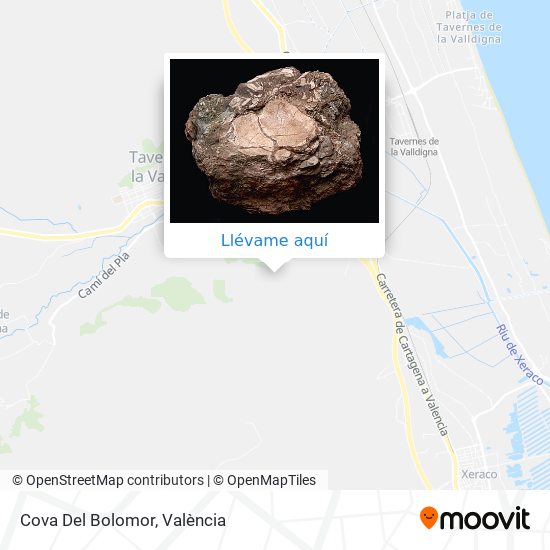 Mapa Cova Del Bolomor