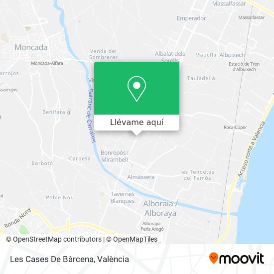 Mapa Les Cases De Bàrcena