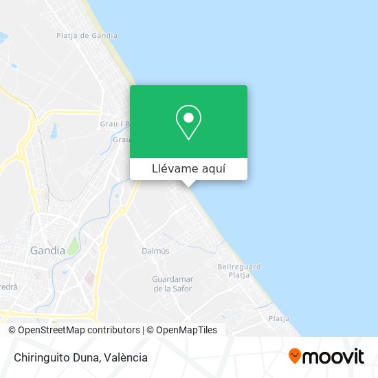 Mapa Chiringuito Duna