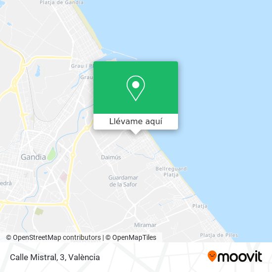 Mapa Calle Mistral, 3
