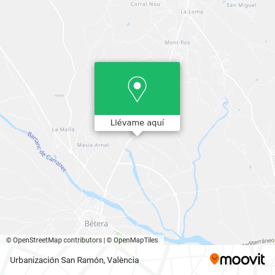 Mapa Urbanización San Ramón