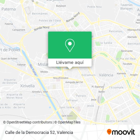 Mapa Calle de la Democracia 52