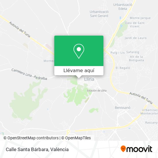 Mapa Calle Santa Bárbara