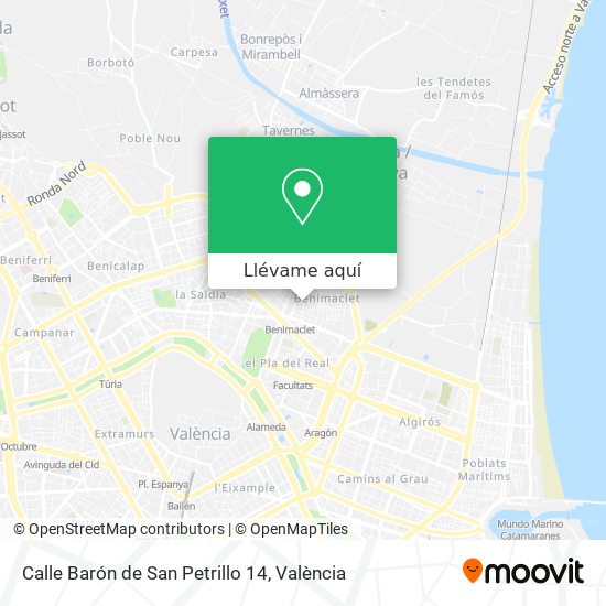 Mapa Calle Barón de San Petrillo 14