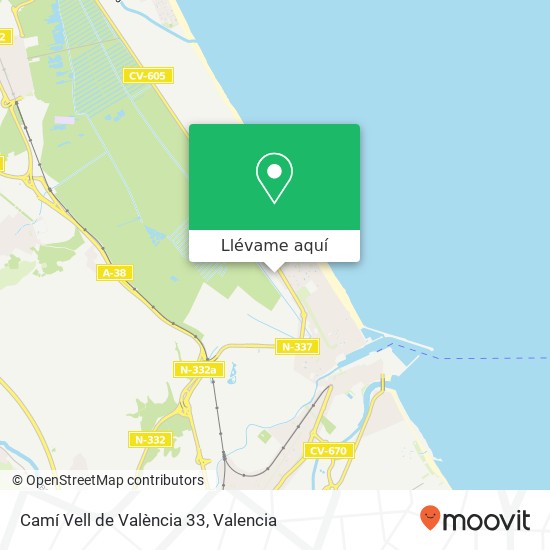 Mapa Camí Vell de València 33