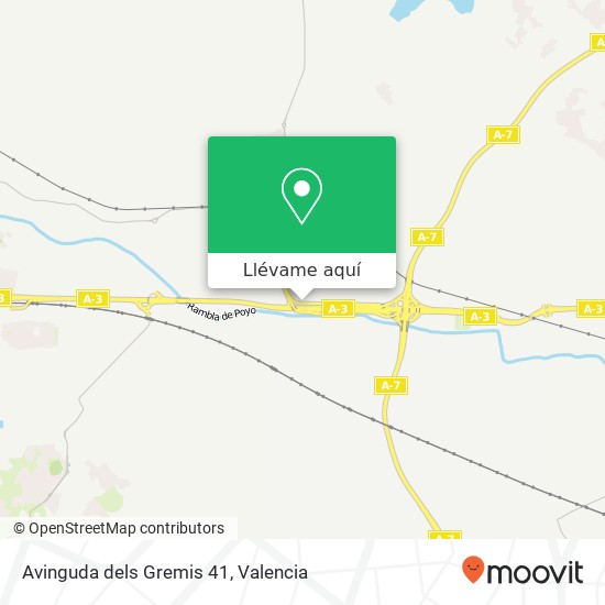 Mapa Avinguda dels Gremis 41