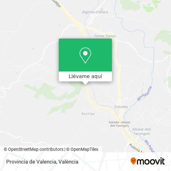 Mapa Provincia de Valencia