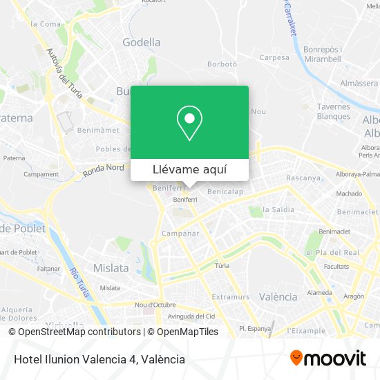 Mapa Hotel Ilunion Valencia 4