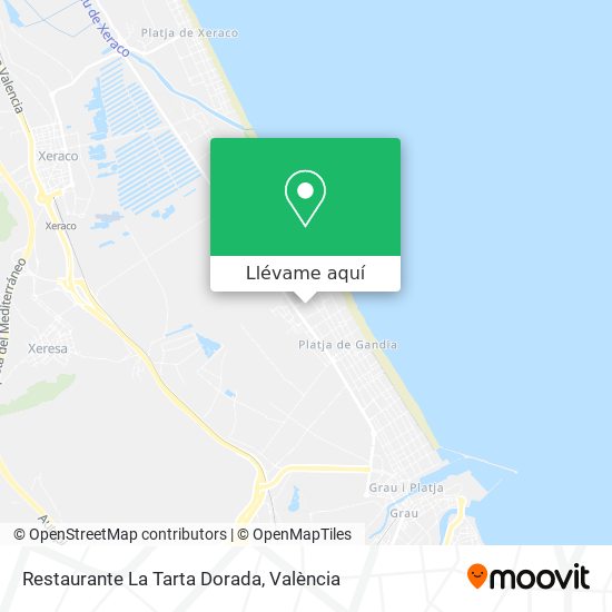 Mapa Restaurante La Tarta Dorada