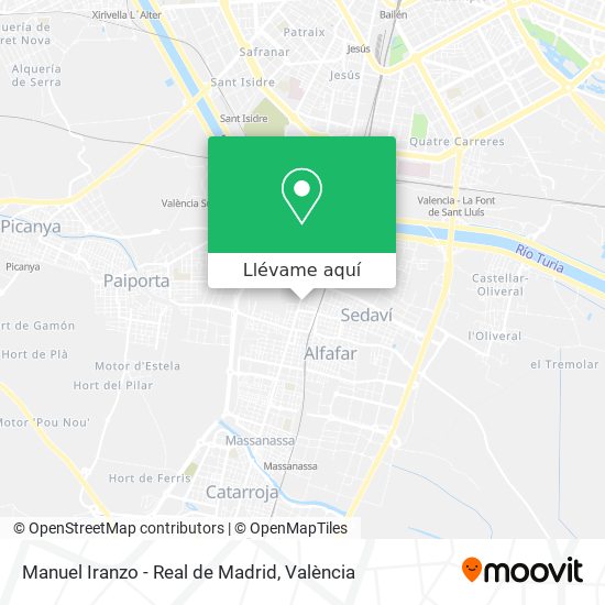 Mapa Manuel Iranzo - Real de Madrid