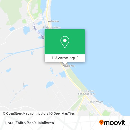 Mapa Hotel Zafiro Bahía