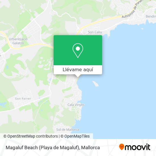 Mapa Magaluf Beach (Playa de Magaluf)