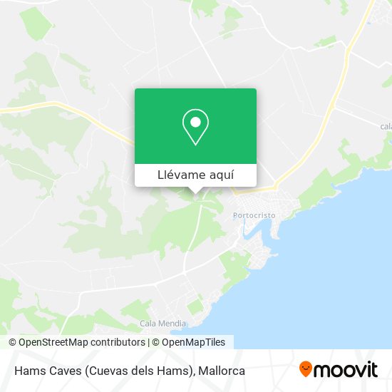 Mapa Hams Caves (Cuevas dels Hams)