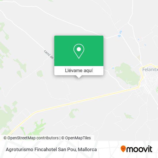 Mapa Agroturismo Fincahotel San Pou