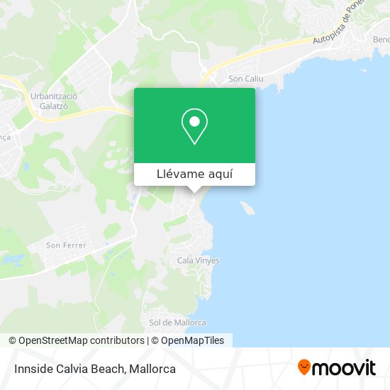 Mapa Innside Calvia Beach