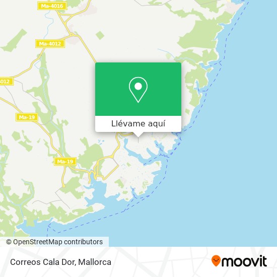 Mapa Correos Cala Dor