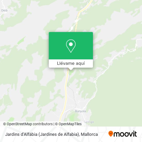 Mapa Jardins d'Alfàbia (Jardines de Alfabia)