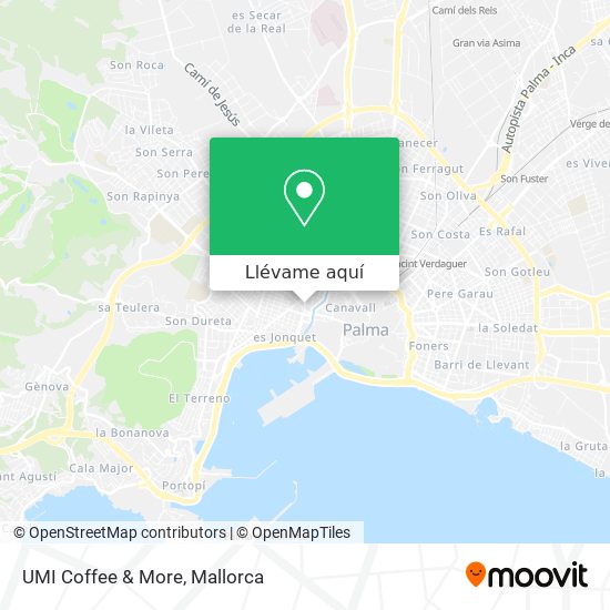 Mapa UMI Coffee & More