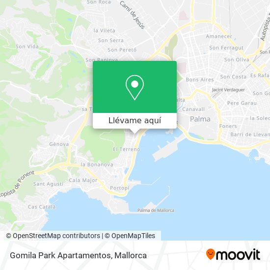 Mapa Gomila Park Apartamentos