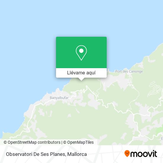 Mapa Observatori De Ses Planes
