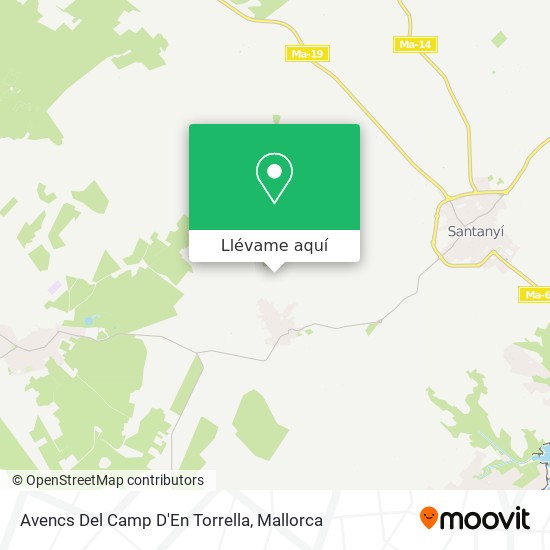 Mapa Avencs Del Camp D'En Torrella