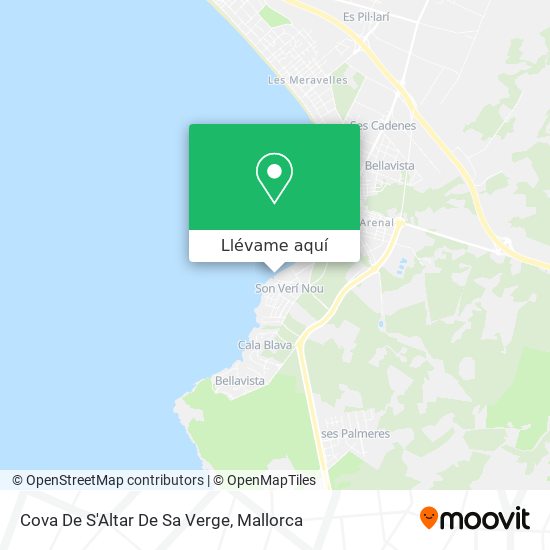 Mapa Cova De S'Altar De Sa Verge