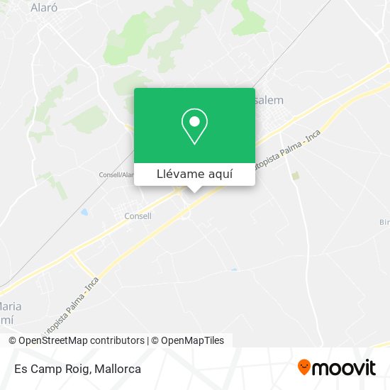 Mapa Es Camp Roig