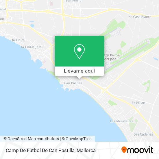 Mapa Camp De Futbol De Can Pastilla