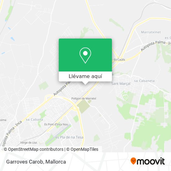 Mapa Garroves Carob