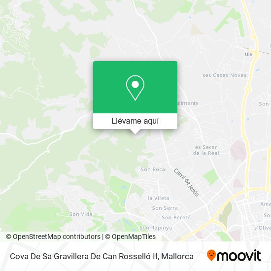 Mapa Cova De Sa Gravillera De Can Rosselló II