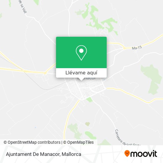 Mapa Ajuntament De Manacor