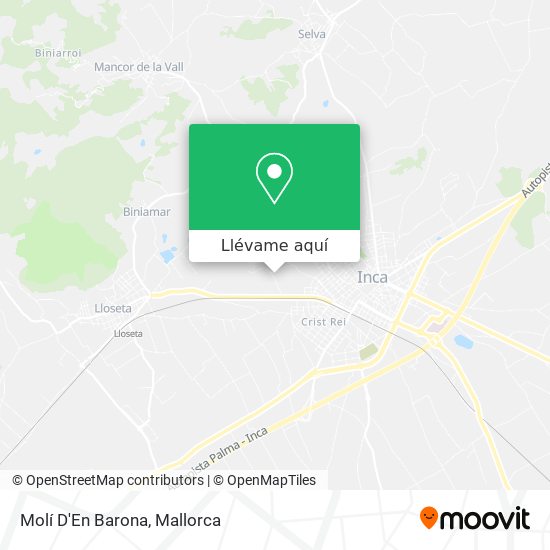 Mapa Molí D'En Barona