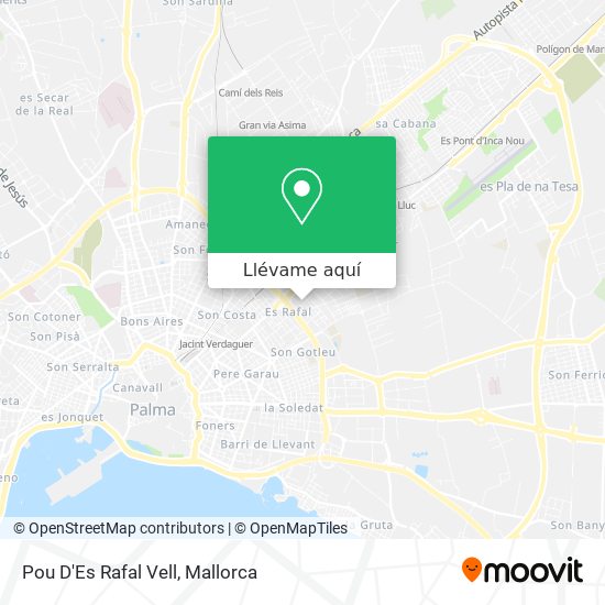 Mapa Pou D'Es Rafal Vell