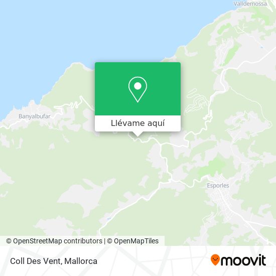 Mapa Coll Des Vent