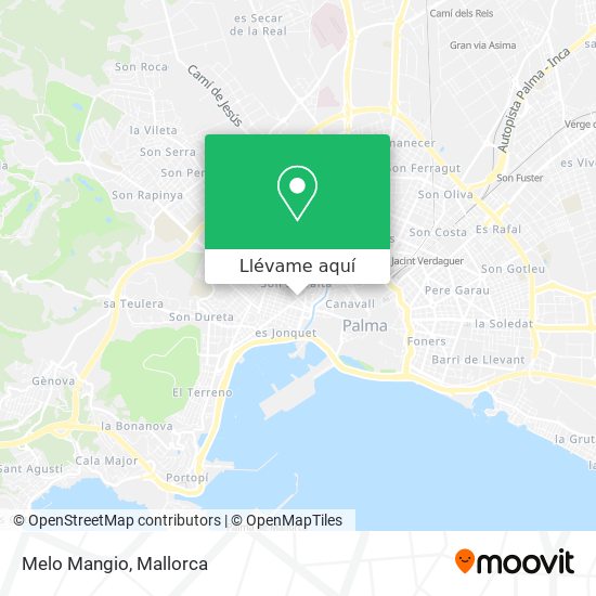 Mapa Melo Mangio