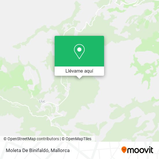 Mapa Moleta De Binifaldó