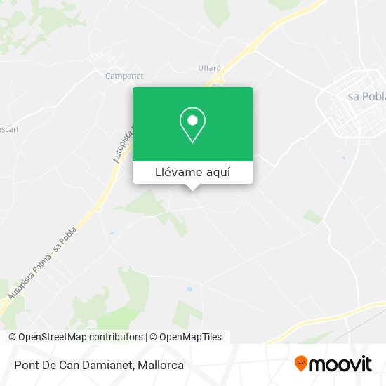 Mapa Pont De Can Damianet